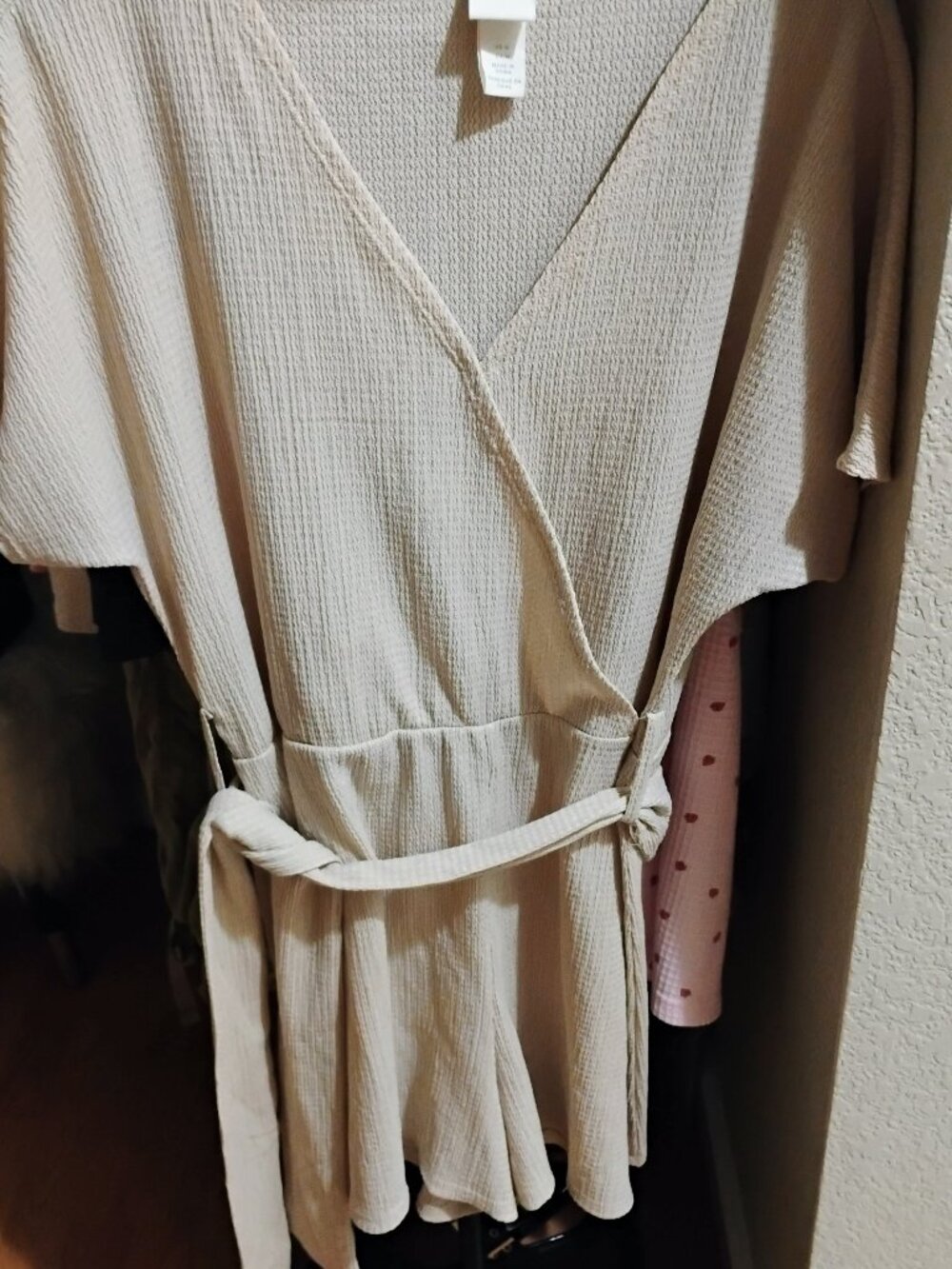 H&M gold and beige romper